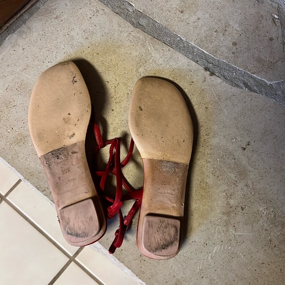 PRADA RED SANDALS - Picture 5 of 5